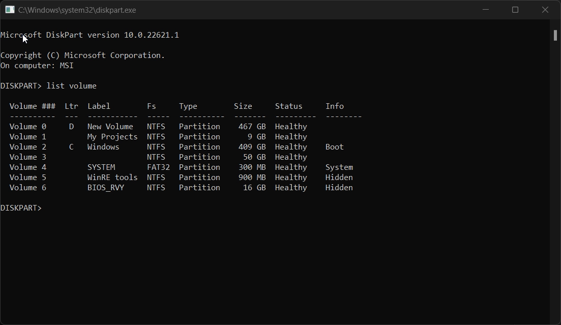 Listing all drives including Hidden volumes Listing all drives including Hidden volumes