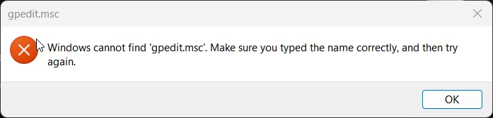 gpedit.msc is missing gpedit.msc is missing