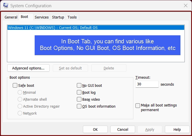 Boot Tab - System Configuration Boot Tab - System Configuration