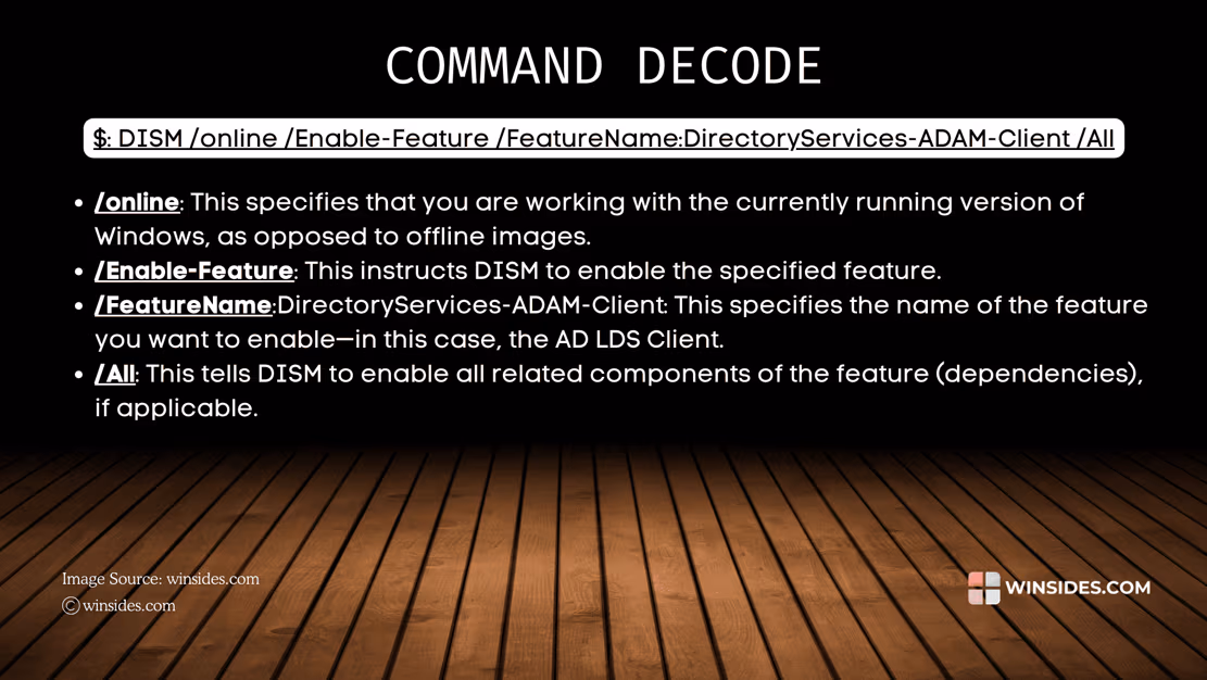 Decoding AD LDS Client CMD Command Decoding AD LDS Client CMD Command
