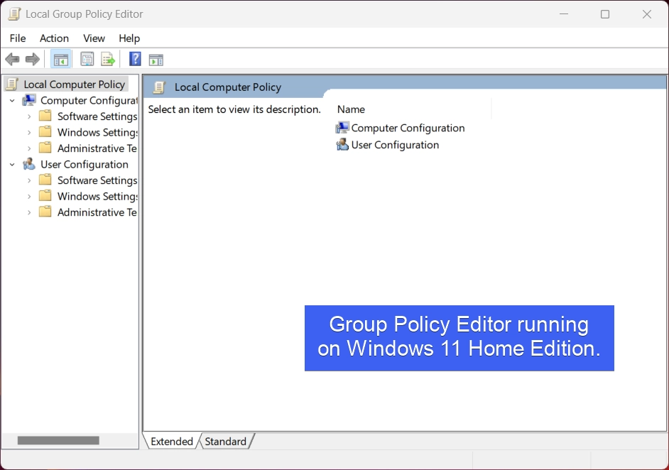 Group Policy Editor Enabled on Windows 11 Home Edition Group Policy Editor Enabled on Windows 11 Home Edition