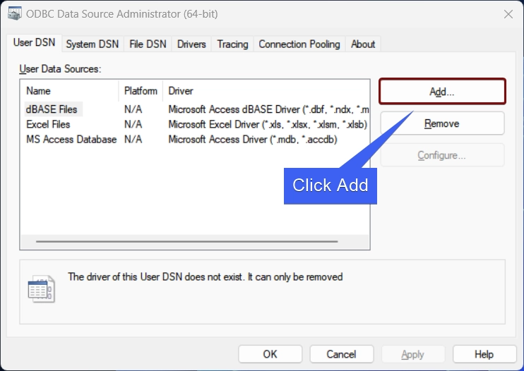 Click Add Click Add