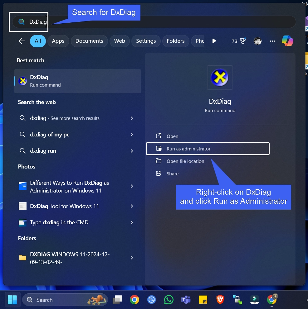 Right-click on the App and click Run as Administrator Right-click on the App and click Run as Administrator
