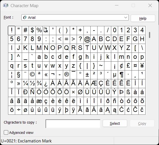 Example Preview of CharMap Tool. Example Preview of CharMap Tool.