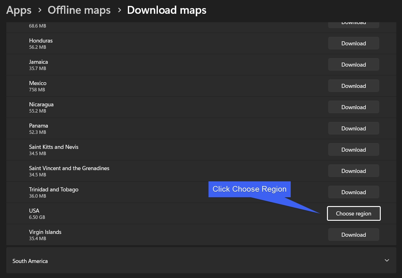 Choose region Choose region