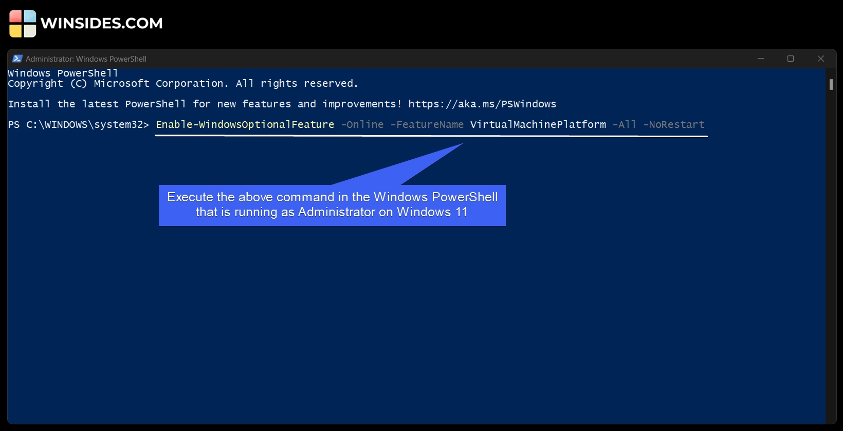 Execute the VMP PowerShell Command Execute the VMP PowerShell Command