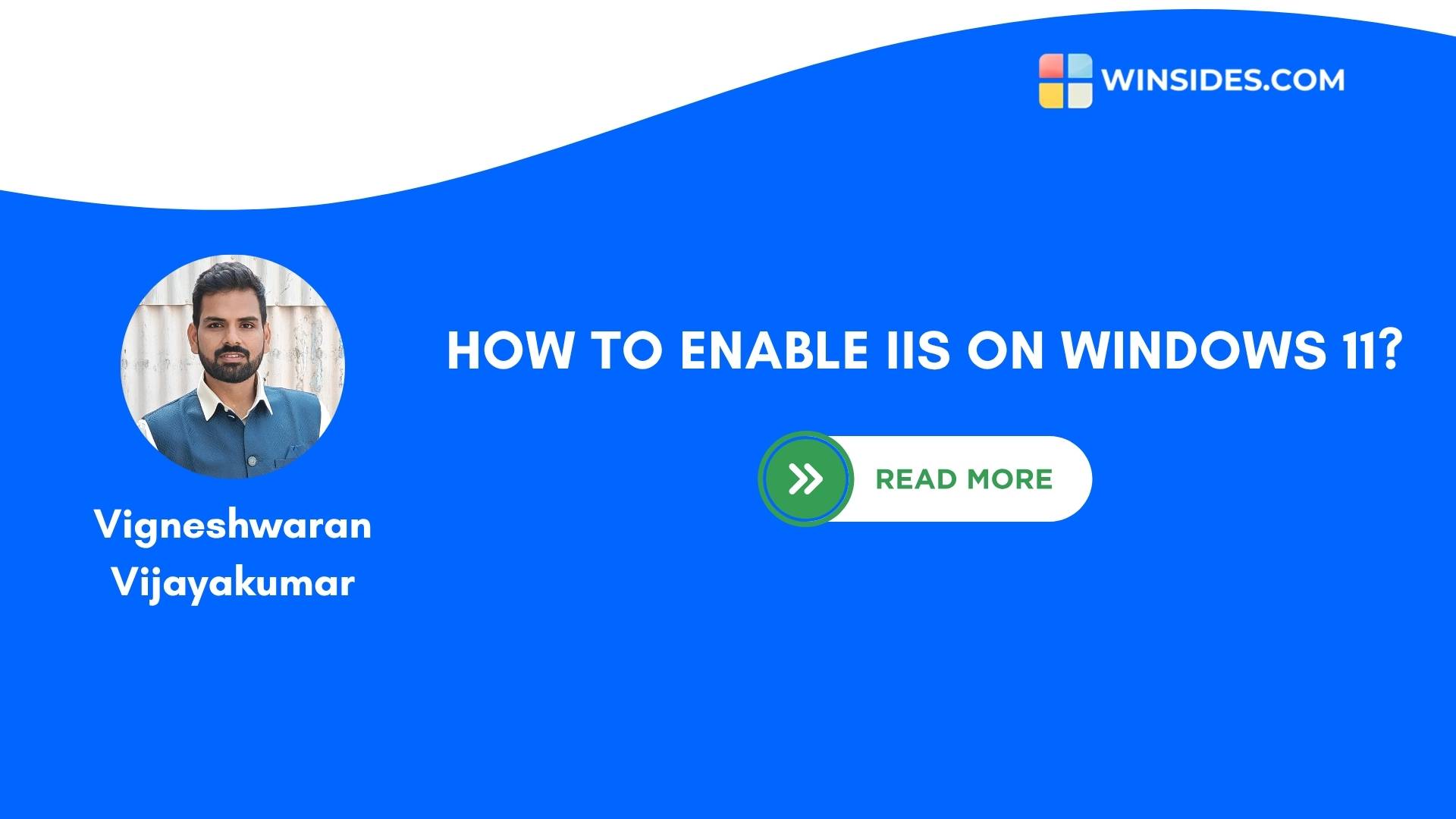HOW TO ENABLE IIS ON WINDOWS 11