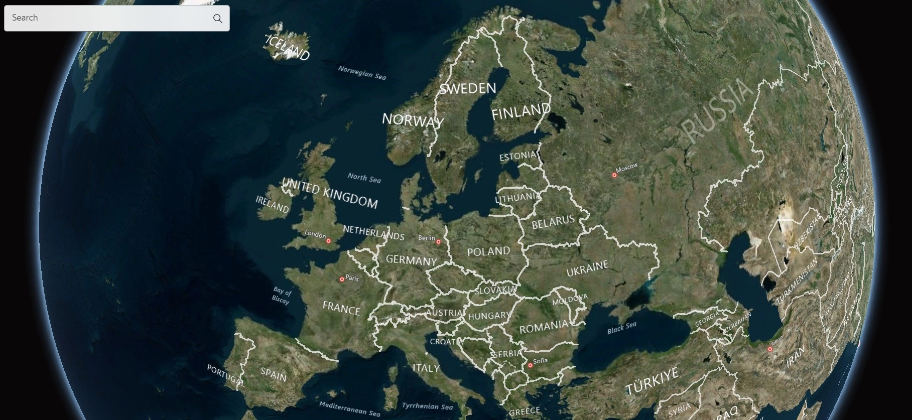 Maps Application on Windows 11 Maps Application on Windows 11