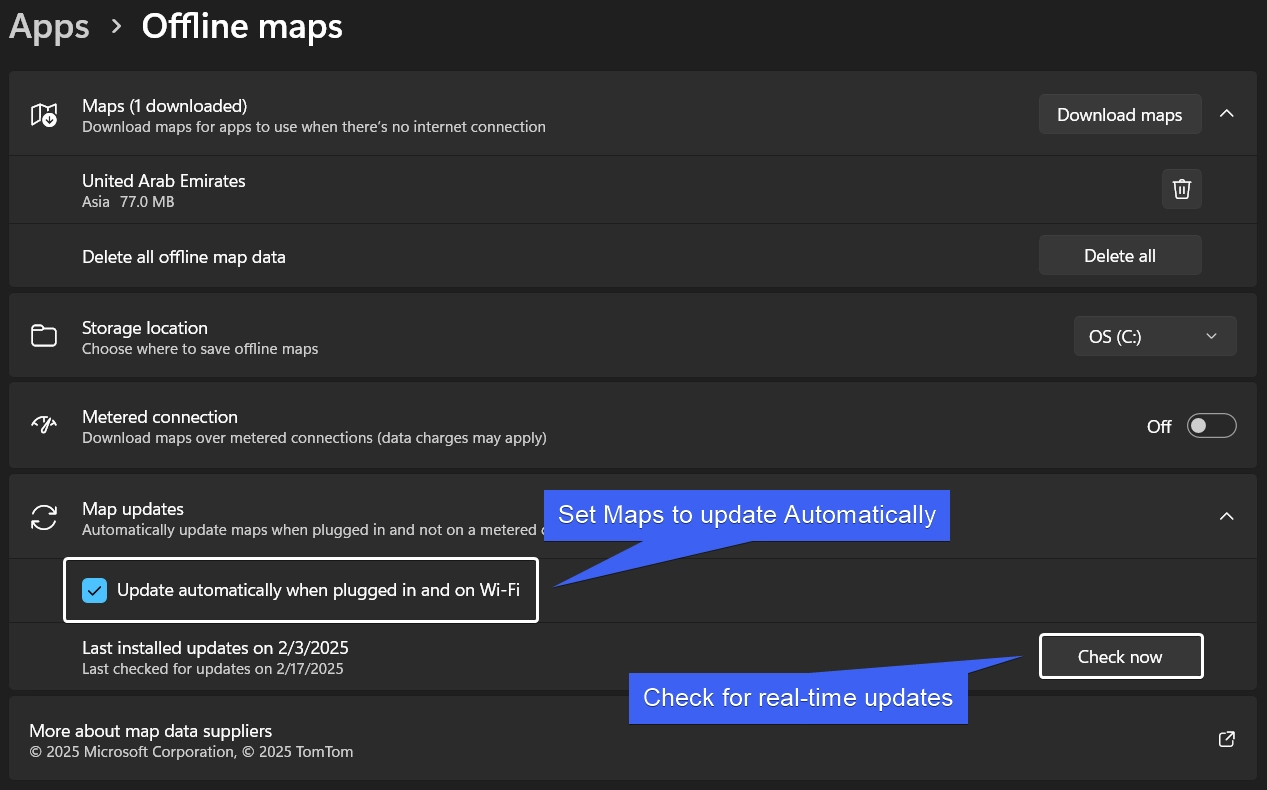 Set Maps to Update Automatically Set Maps to Update Automatically
