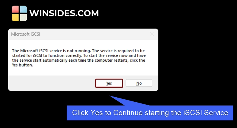 Click Yes to Continue Click Yes to Continue