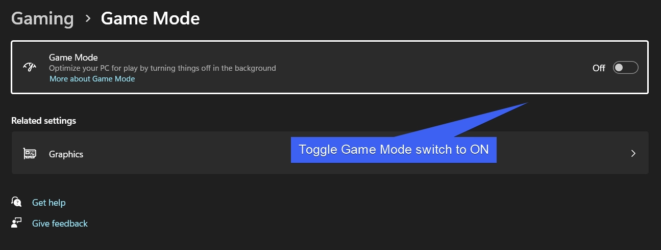Enable Game Mode on Windows 11 Enable Game Mode on Windows 11