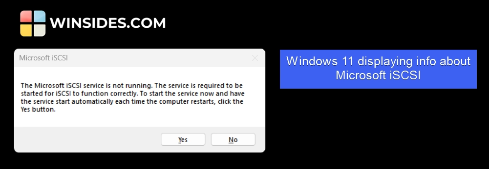 Initiating Microsoft iSCSI on Windows 11 Initiating Microsoft iSCSI on Windows 11