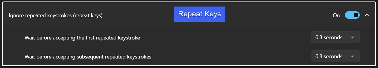 Repeat Keys Repeat Keys