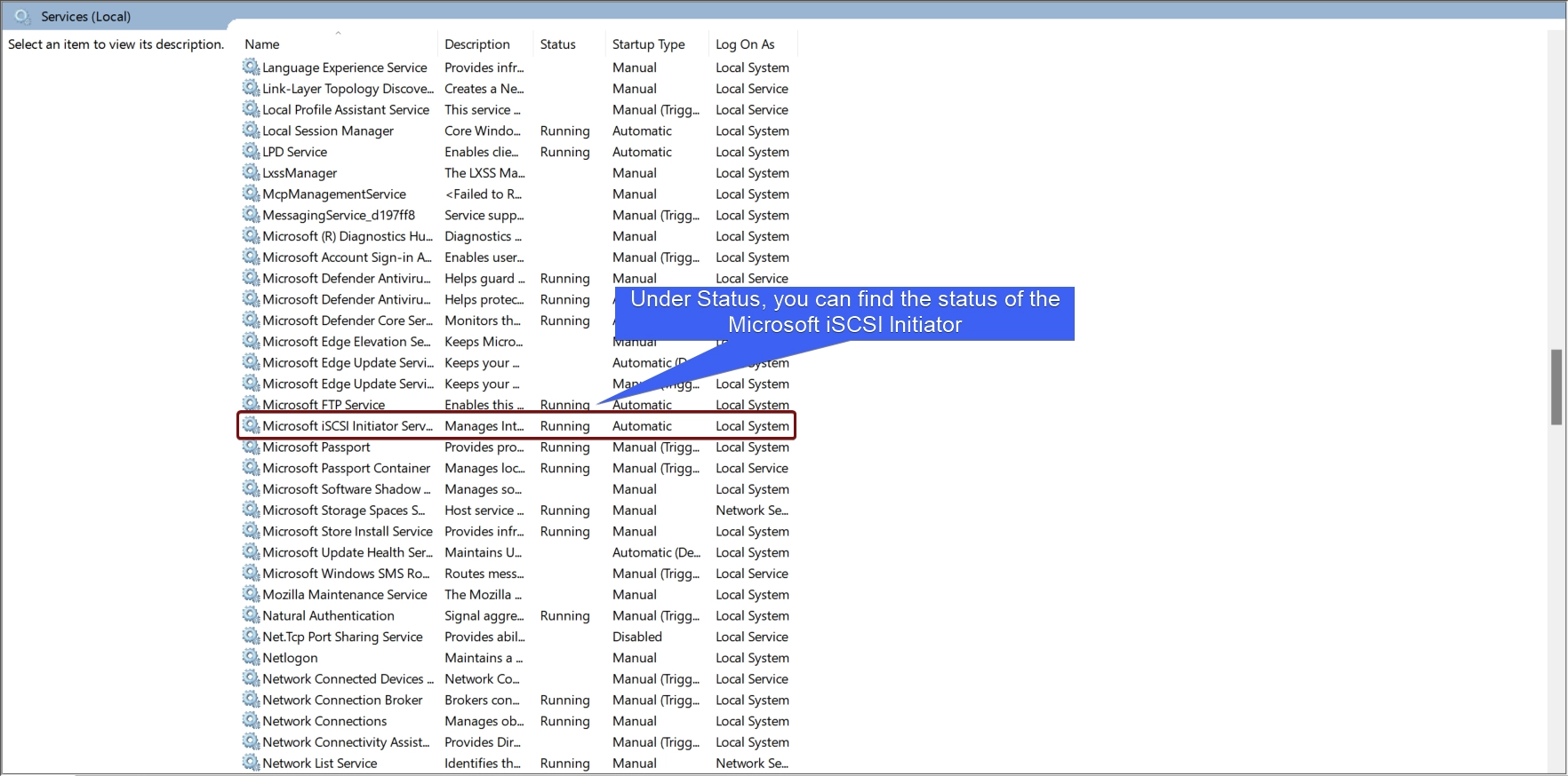 You can find the information on the Status Column You can find the information on the Status Column