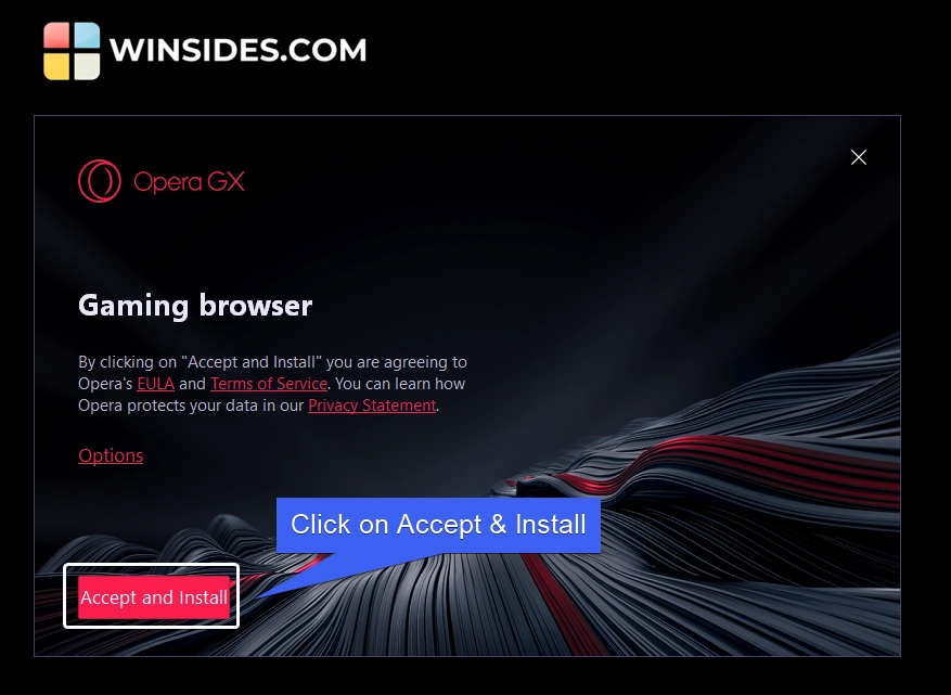 Accept and Install Accept and Install