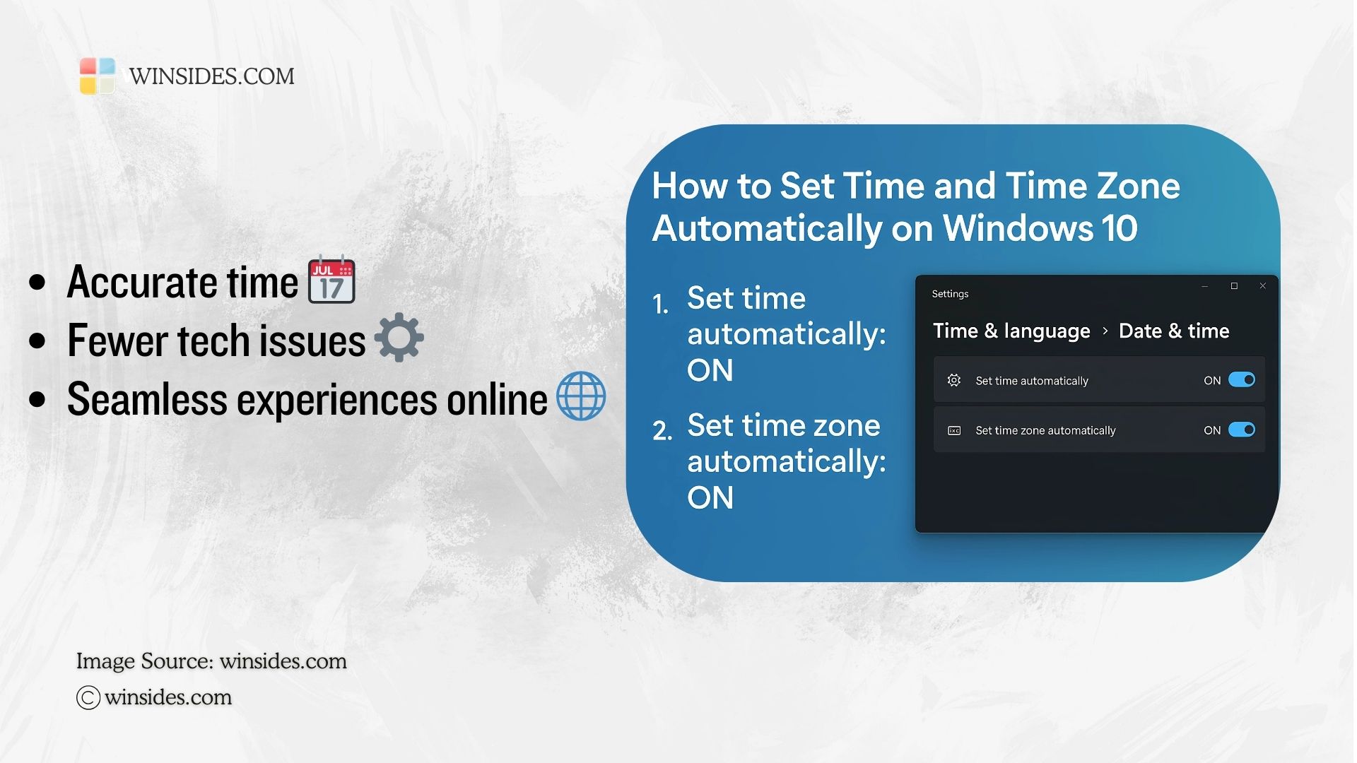 Benefits of Setting Time and Time Zone Automatically Benefits of Setting Time and Time Zone Automatically
