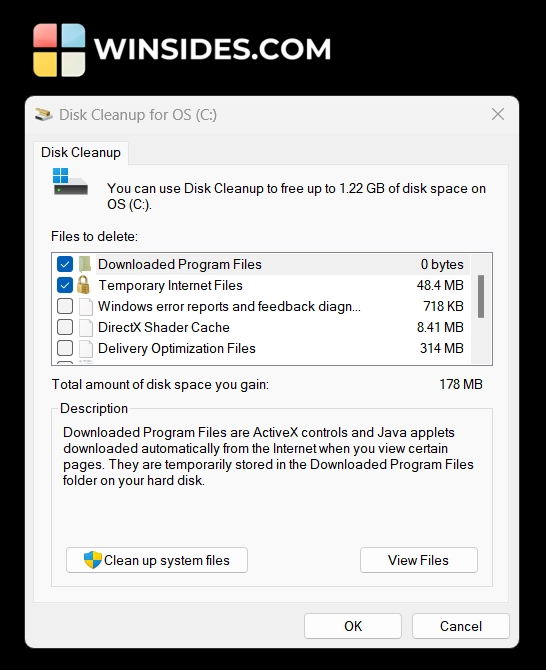 Disk cleanup Tool on Windows 11 Disk cleanup Tool on Windows 11
