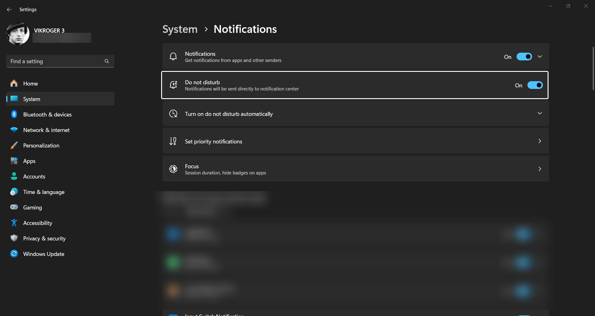Do Not Disturb Notification Settings Do Not Disturb Notification Settings