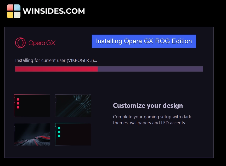 Install Opera GX Browser ROG Edition Install Opera GX Browser ROG Edition