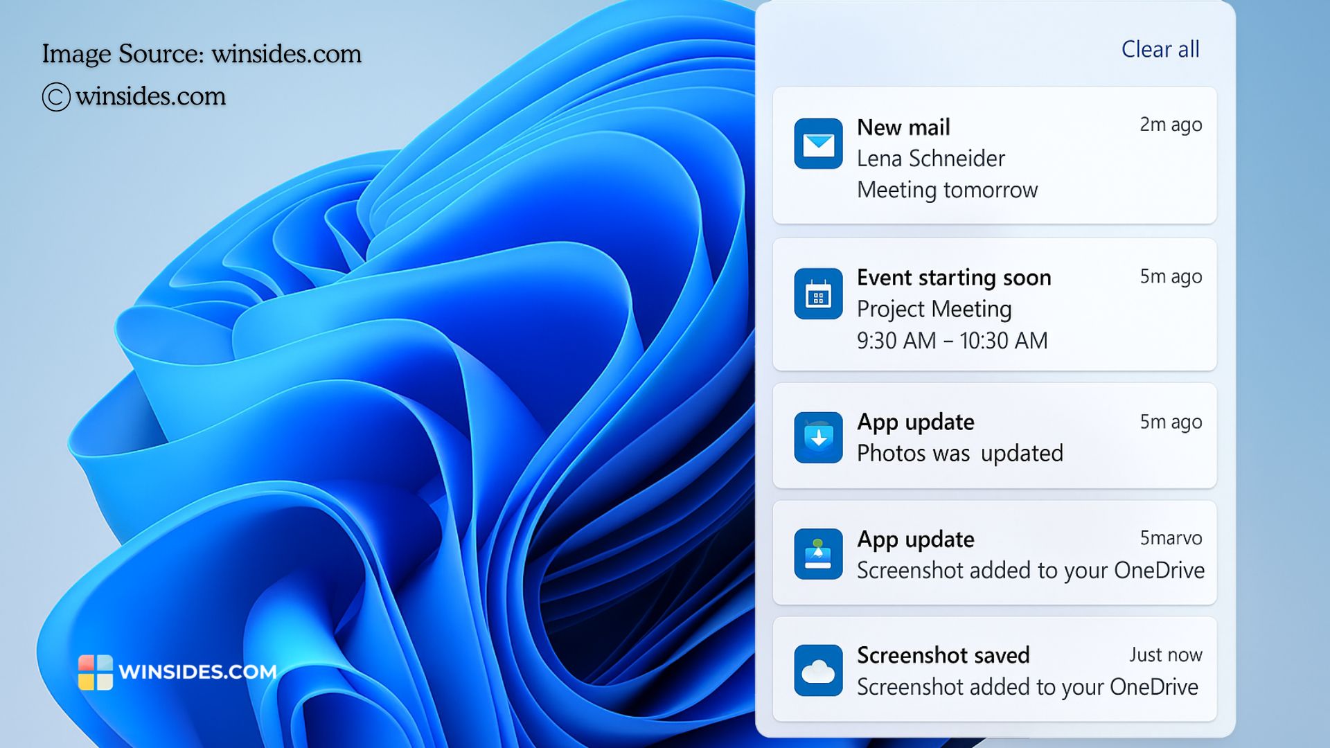 Notifications on Windows 11 Notifications on Windows 11