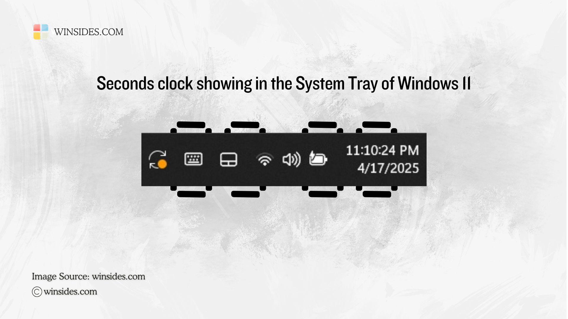 Seconds Clock in the System Tray Seconds Clock in the System Tray