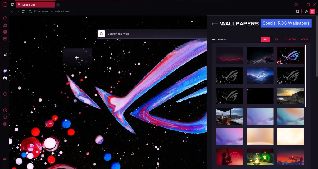 How to Install Opera GX Browser ROG Edition? 5 Special ROG Wallpapers