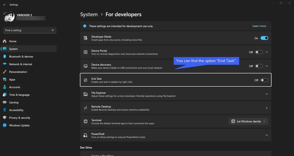 You can find the option End Task You can find the option End Task