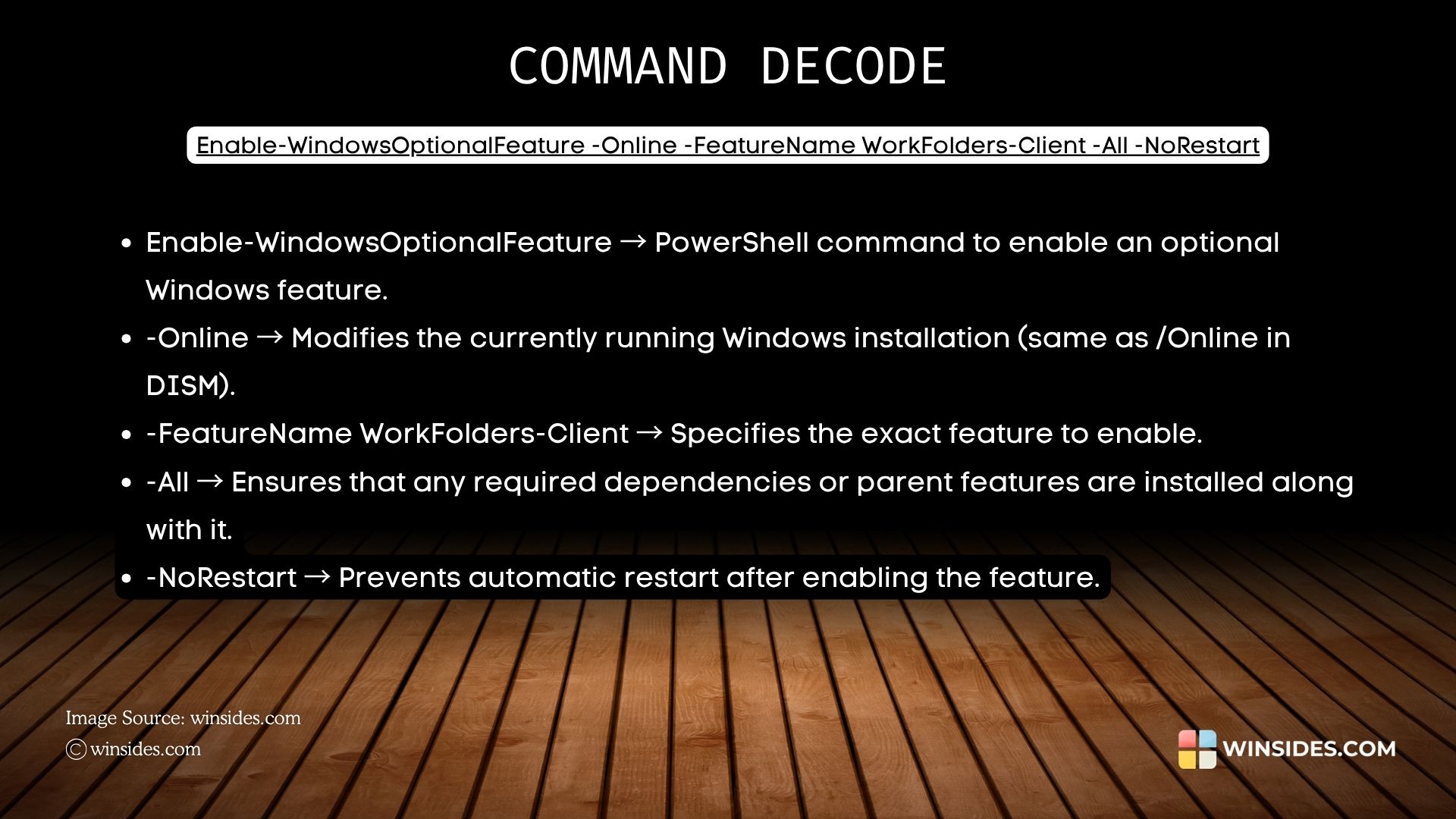 Decoding Work Folders Client PowerShell Command Decoding Work Folders Client PowerShell Command
