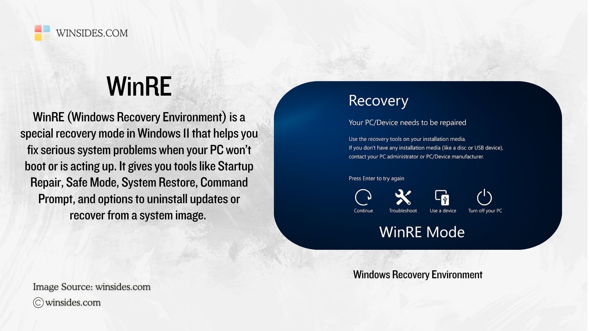 What is WinRE? What is WinRE?