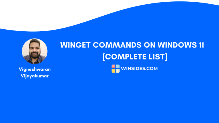 Complete WinGet Commands List for Windows 11