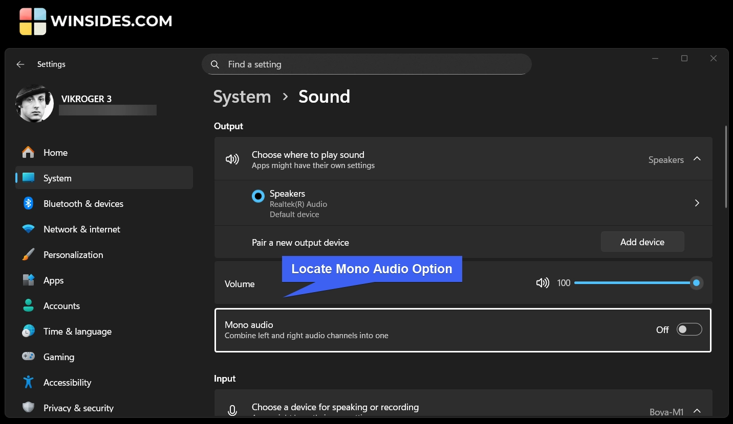 How to Enable Mono Audio on Windows 11? 2 Locate Mono Audio Option
