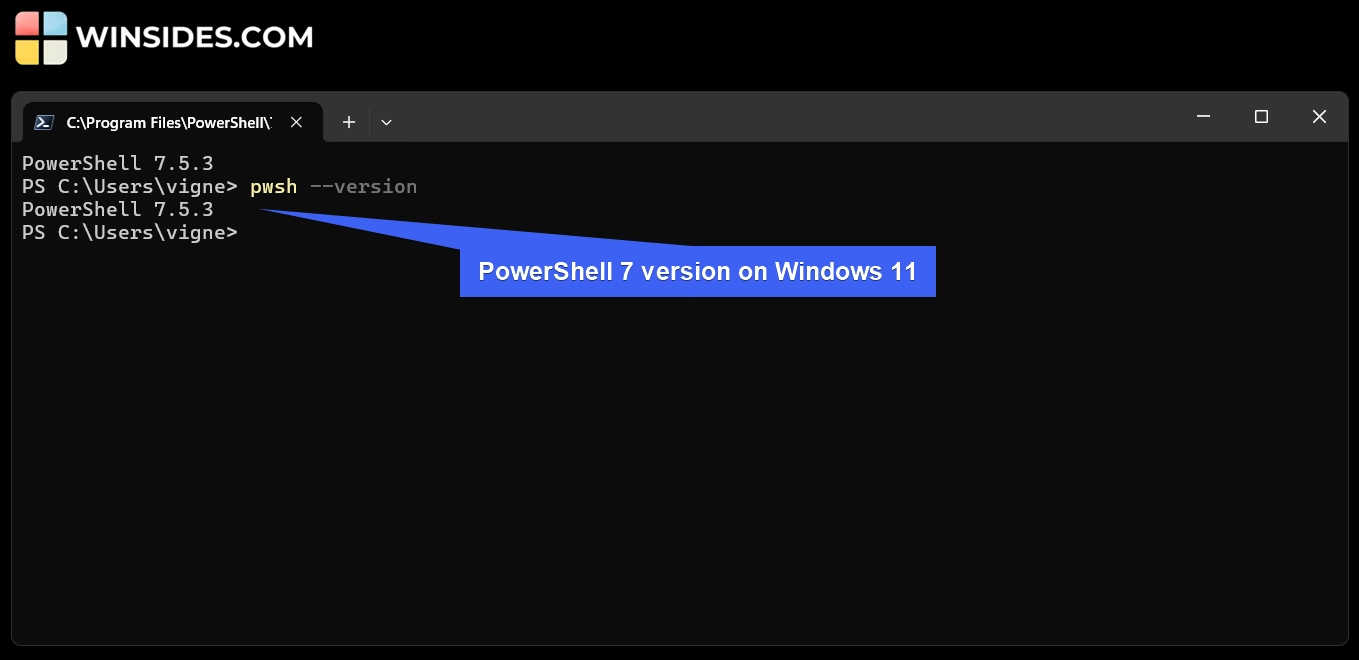 PowerShell 7 Version PowerShell 7 Version