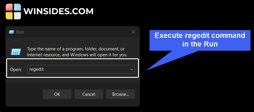 Run Windows Registry Editor Command Run Windows Registry Editor Command