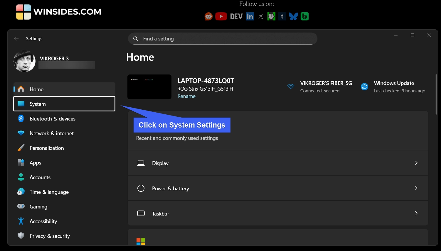 Run Background Intelligent Transfer Service on Windows 11 1 System Settings