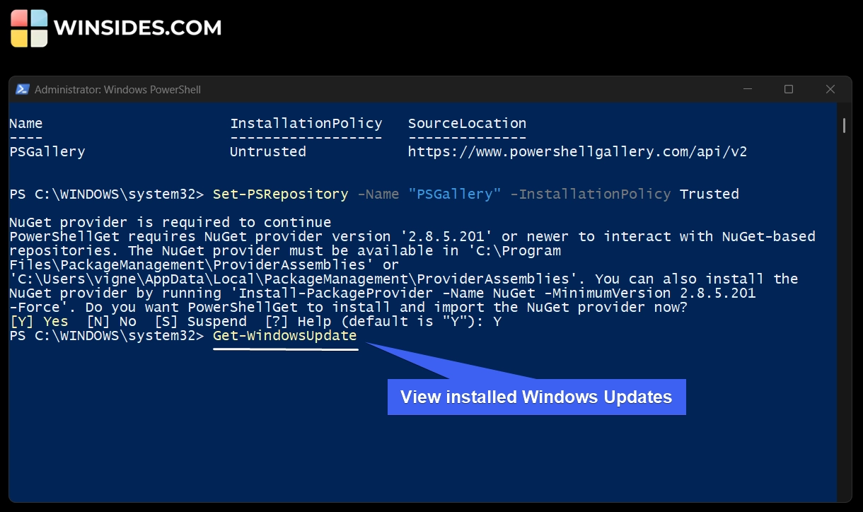 View Installed Windows Updates View Installed Windows Updates