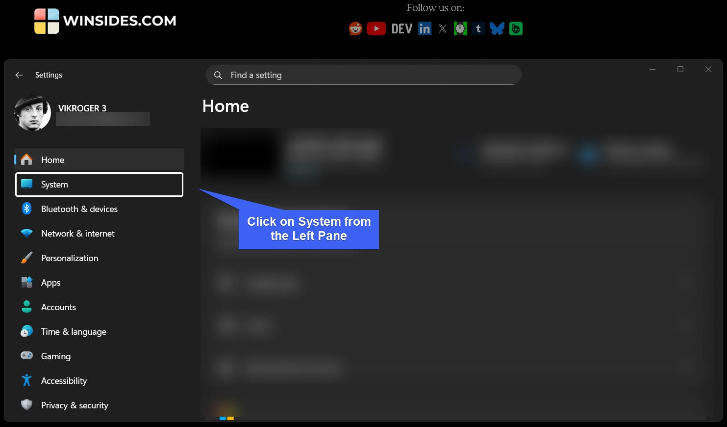 System Settings System Settings