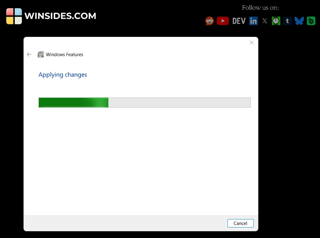 Applying changes