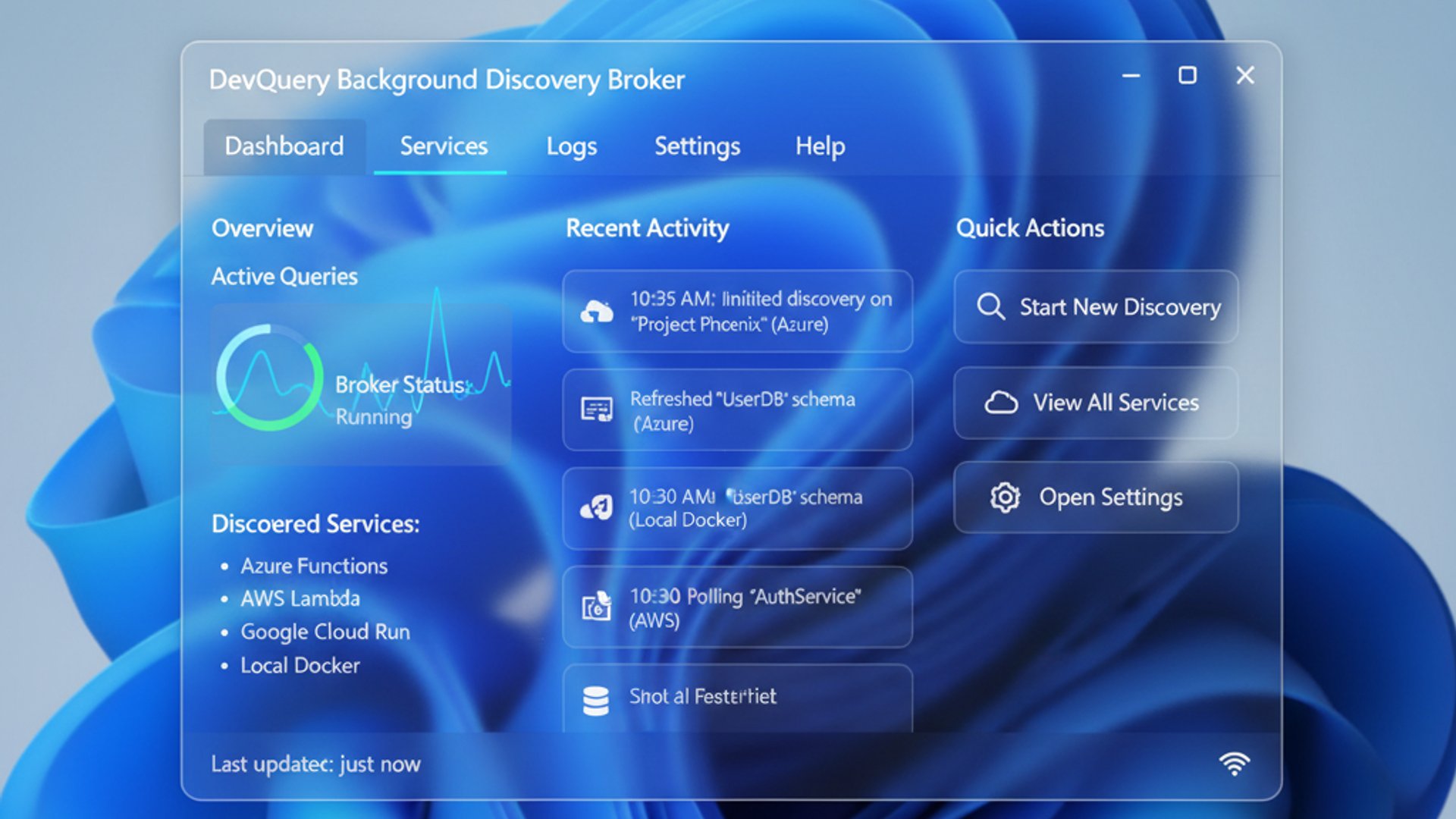 DevQuery Background Discovery Broker